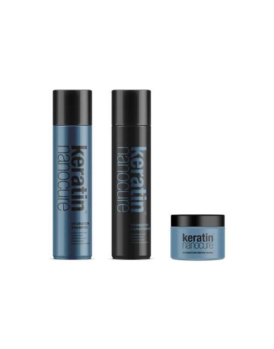 Keratin Nanocure® Hydration Shampoo & Conditioner 500ml +  Hydration Mask 250ml