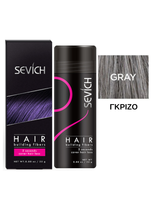 Sevich Hair Building Fibers Grey 25gr