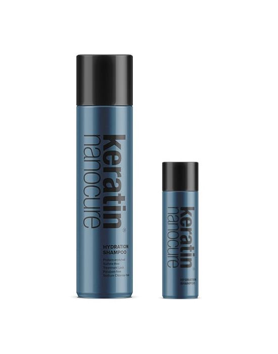 Keratin Nanocure® Hydration Shampoo 500ml + Travel Size 100ml