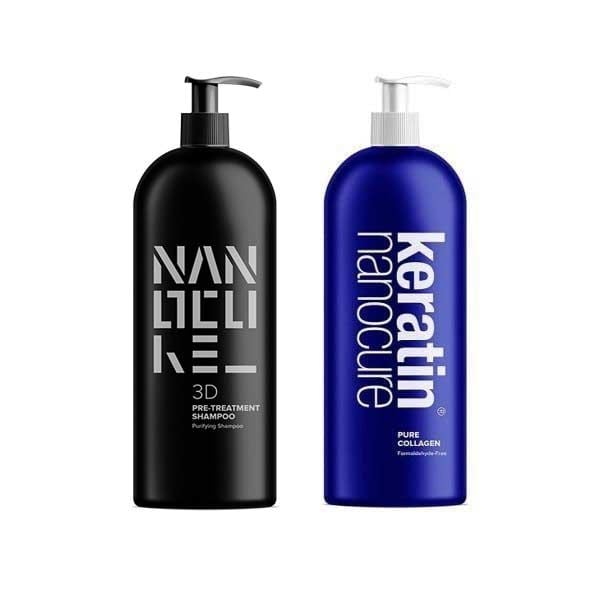 Keratin Nanocure Pre- Keratin Shampoo & Collagen Treatment 1000ml