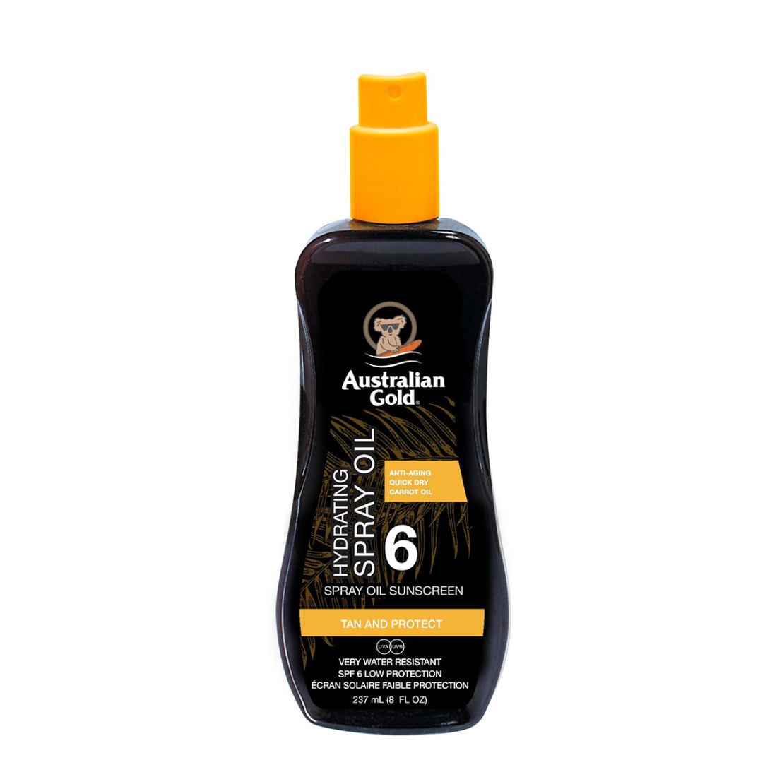 Australian Gold SPF 6 Spray Oil Sunscreen with Carrot 237ml