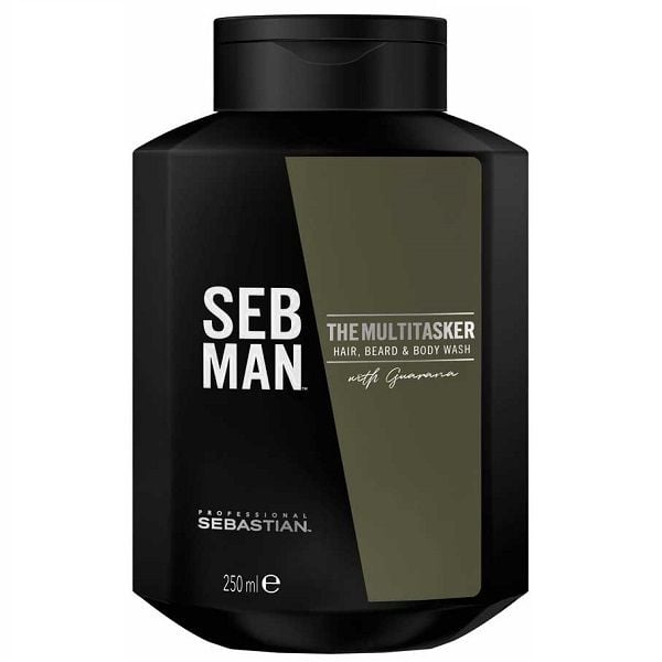 Sebastian Professional Seb Man The Multi-Tasker 3in1 Hair, Beard &amp; Body Wash 250ml