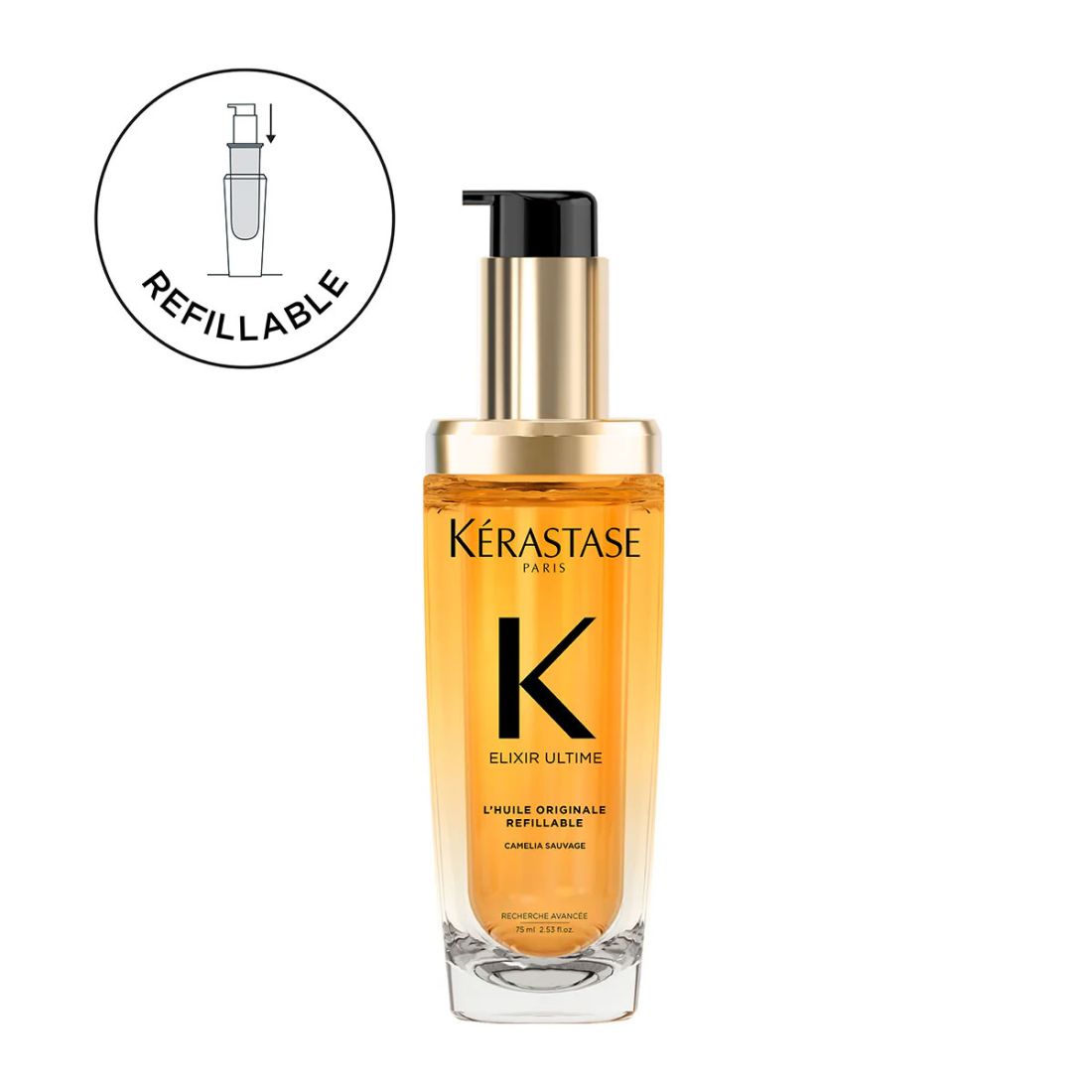 Kérastase Elixir Ultime Original Refillable 'Ελαιο Για Λαμπερά Μαλλιά 75ml