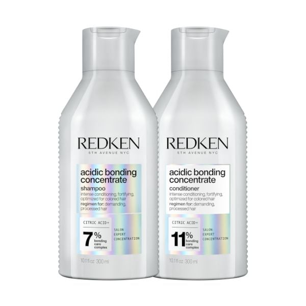 Redken Acidic Bonding Concentrate Shampoo 300ml and Acidic Bonding Concentrate Conditioner 300ml