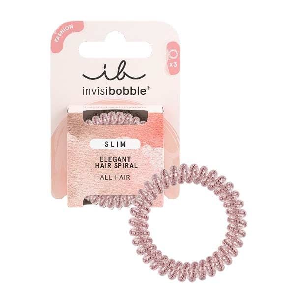 Invisibobble Slim Elegant Hair Spiral Pink Monocle (3τμχ)