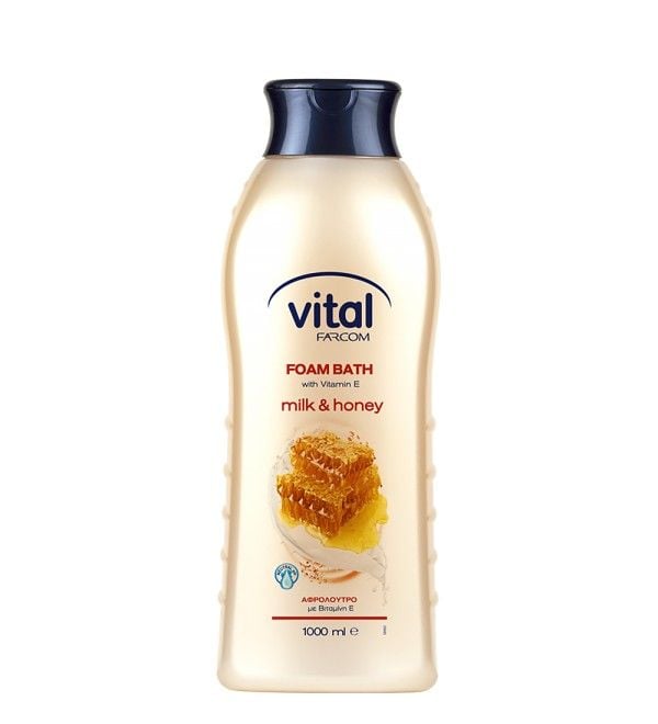 Farcom Vital Bath Foam Milk & Honey 1000ml
