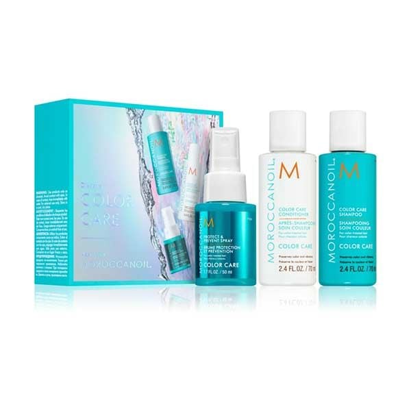 Moroccanoil Color Care Discovery Set (Shampoo 70ml, Conditioner 70ml, Protect & Prevent Spray 50ml)