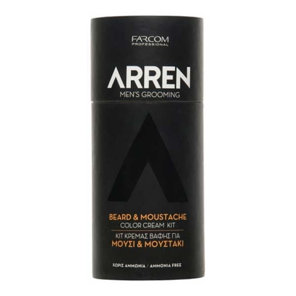 Farcom Arren Men's Grooming Beard & Moustache Color Cream Kit Black 60ml
