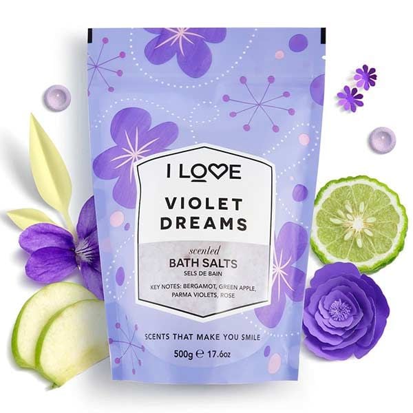 I Love Scents Violet Dreams Bath Salts 500gr