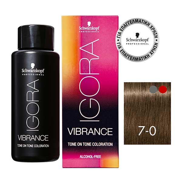 Schwarzkopf Professional Igora Vibrance 7-0 Ξανθό Μεσαίο 60ml