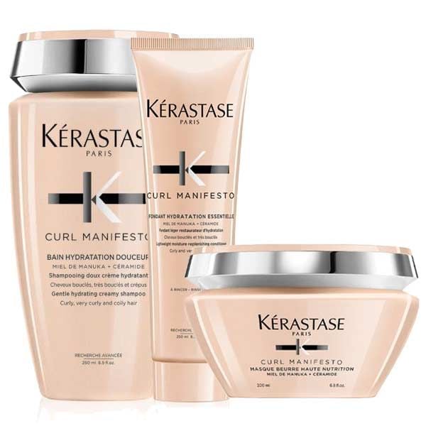 Kérastase Curl Manifesto Set (Shampoo 250ml, Conditioner 250ml, Mask 200ml)