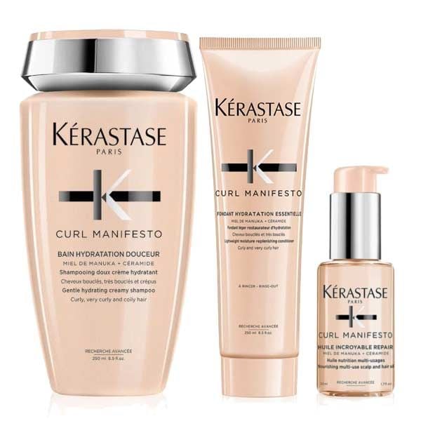 Kérastase Curl Manifesto Set (Shampoo 250ml, Conditioner 250ml, Oil 50ml)