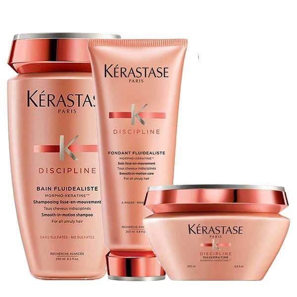 Kérastase Discipline Set (Shampoo 250ml, Conditioner 200ml, Mask 200ml)