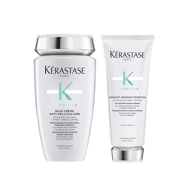 Kérastase Symbiose Anti-Pelliculair Set (Bain Crème Shampoo 250ml, Apaisant Essentie Conditioner 200ml)