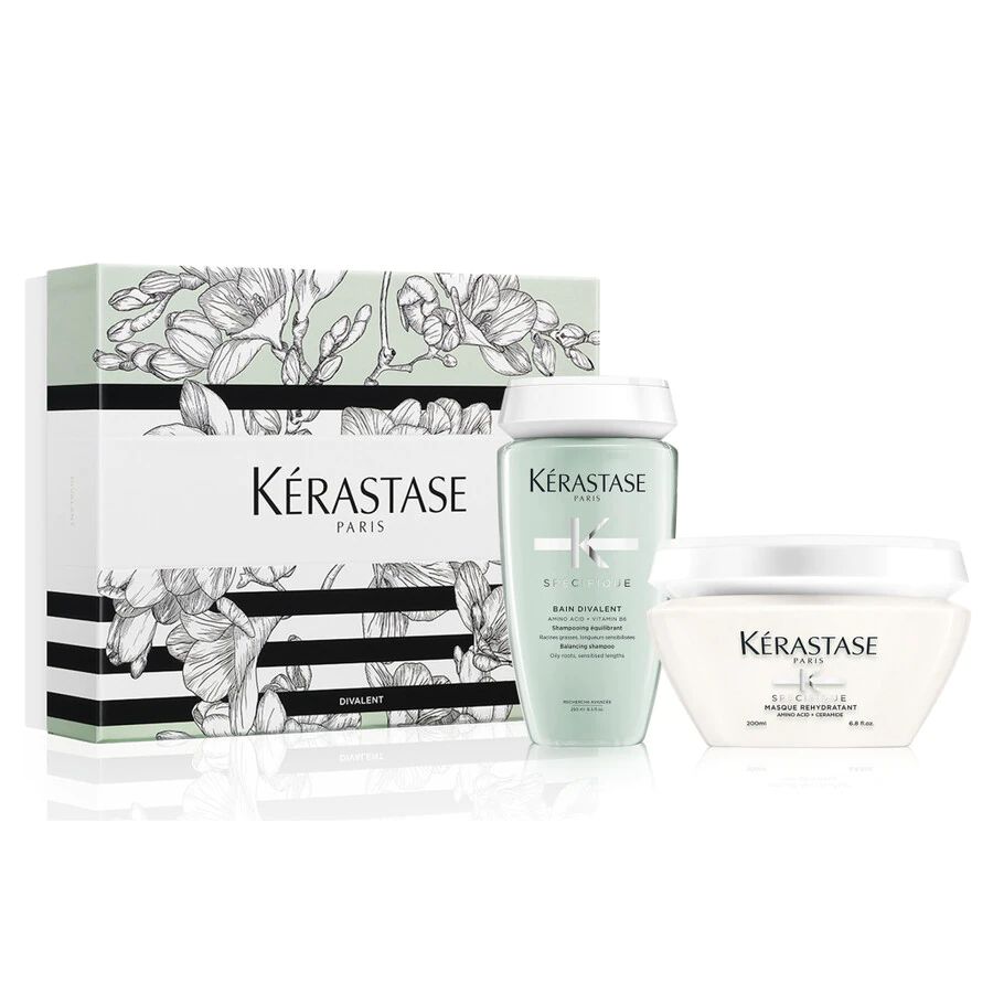 Kerastase Specifique Divalent Spring Set για Λιπαρά Μαλλιά 2022 (Bain Divalent 250ml, Masque Rehydrant 200ml)