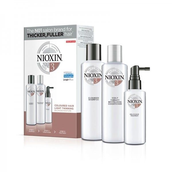 Nioxin Σύστημα 3 Loyalty Kit (Σαμπουάν 300ml, Conditioner 300ml, Θεραπεία 100ml)