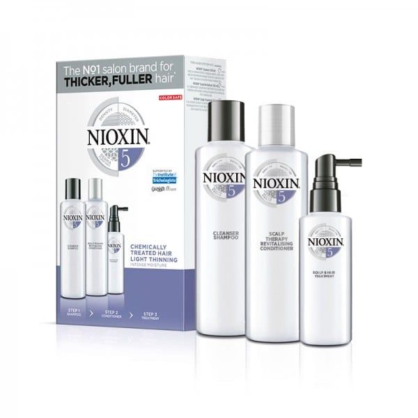 Nioxin Σύστημα 5 Loyalty Kit (Σαμπουάν 300ml, Conditioner 300ml, Θεραπεία 100ml)