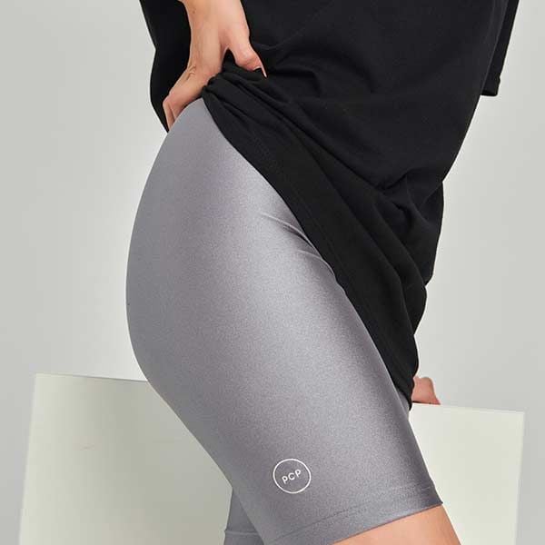 PCP Clothing Amaryllis Grey Biker Shorts