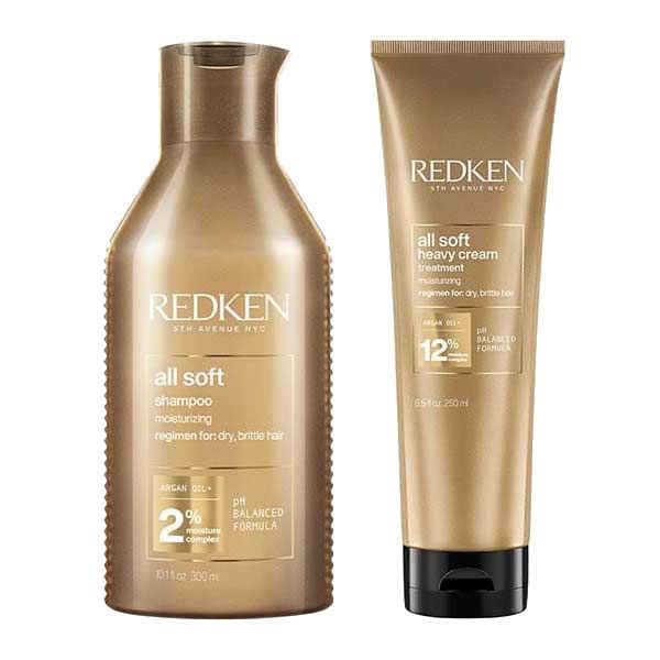 Redken All Soft Argan Oil Set (Shampoo 300ml, Mask 250ml)