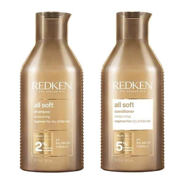Redken All Soft Argan Oil Set (Shampoo 300ml, Conditioner 300ml)