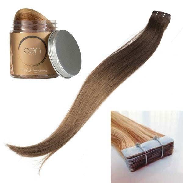 Zen Hair Tape Extensions Luxury Series 55cm 1B (20 τμχ)