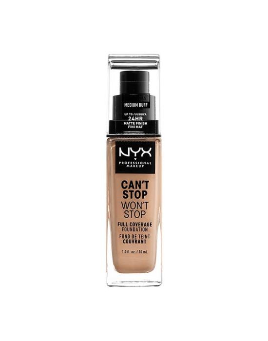 Nyx Can't Stop Won't Stop Full Coverage Foundation 10.5 Medium Buff 30ml