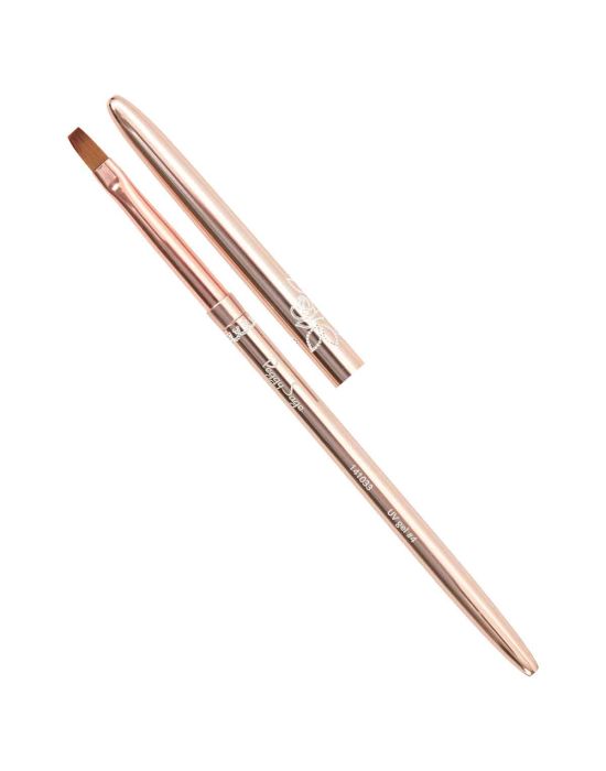 Peggy Sage rose gold UV gel flat-tipped brush - synthetic #2