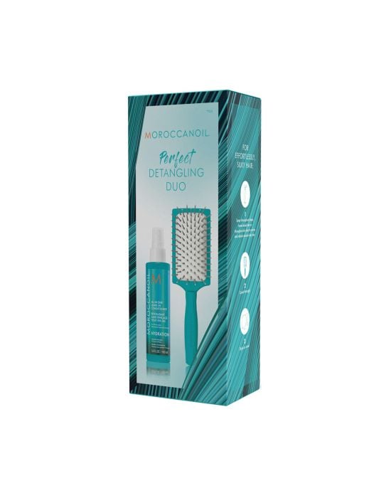 Moroccanoil Perfect Detangling Duo (Hydration All in One Leave-in Conditioner 160ml, Ionic Mini Paddle Brush)