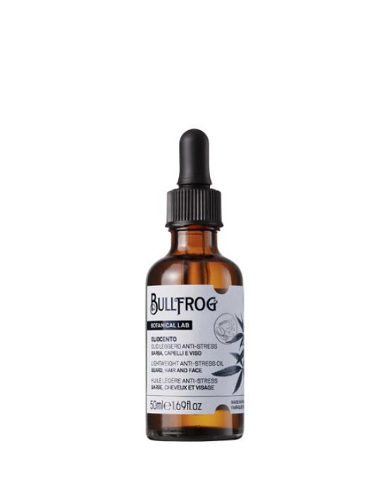 Bullfrog - Botanical Lab Oliocento light weight anti-stress oil for beard,hair and face 50ml(ενυδατικό λάδι για γένεια,μαλλιά πρόσωπο)