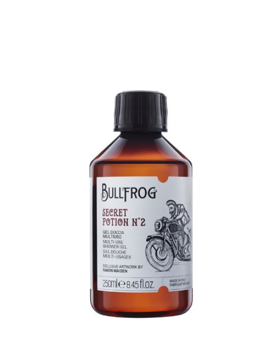 Bullfrog All in One Shower Shampoo Secret Potion No2 250ml (αφρόλουρτο & σαμπουάν , για μαλλιά και γένεια)