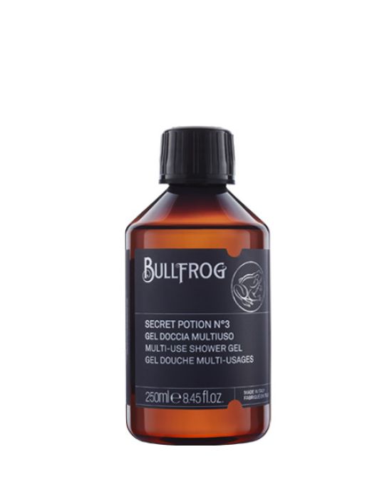 Bullfrog Multi use Shower Gel Body,hair & face Secret Potion No3 250ml (αφρόλουρτο & σαμπουάν , για μαλλιά και γένεια)