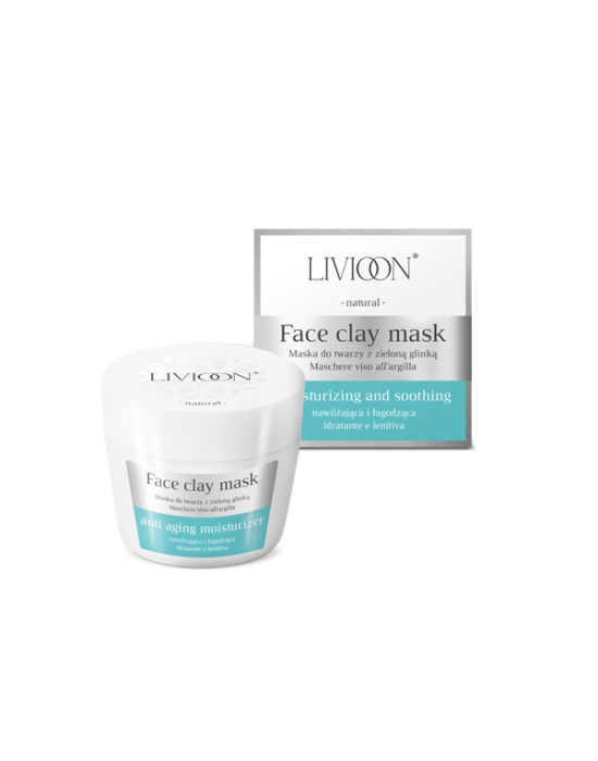Livioon Natural Face Mask With Green Clay 50 ml