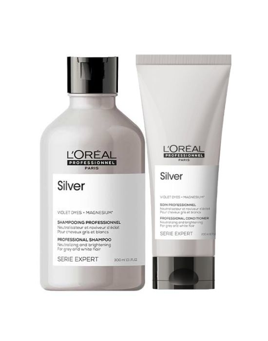 L'Oreal Professionnel Serie Expert Silver Duo Set (Shampoo 300ml + Conditioner 200ml)