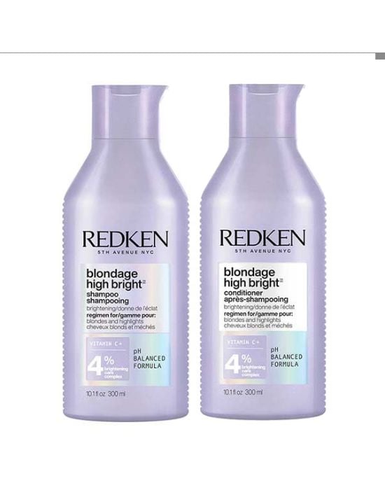 Redken Blondage High Bright Duo Set (Shampoo 300ml & Conditioner 300ml)