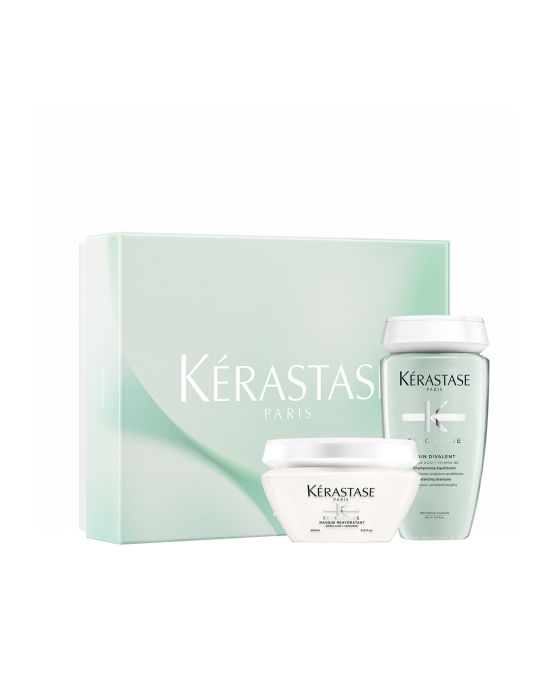 Kerastase Spécifique Divalent  - Limited Edition Σετ Περιποίησης για Λιπαρά Μαλλιά (Bain Divalent 250ml, Masque Rehydrant 200ml)