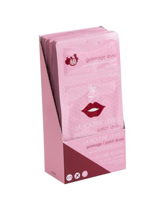 Peggy Sage Εκθετήριο Lip Care Routine Patches 15τμχ