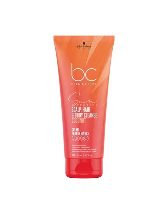 Schwarzkopf Professional Bonacure Sun Protect 3-in-1 Scalp, Hair & Body Cleanse 200ml
