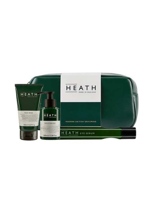 Heath The Facial Routine Kit Limited Edition (Face Wash 150ml, Eye Serum 15ml, Moisturiser 100ml)