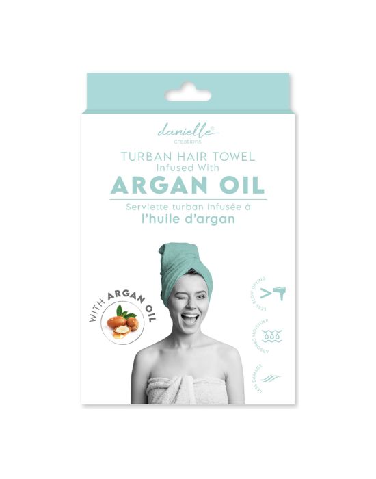 Danielle Creations Argan Oil Infused Hair Turban 24*64cm - By Upper Canada