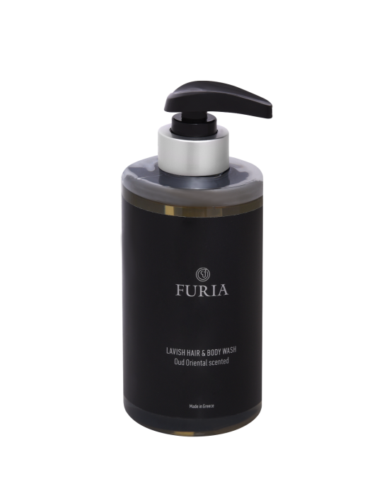 Furia Lavish Hair & Body Wash Bottle With Pump 300ml