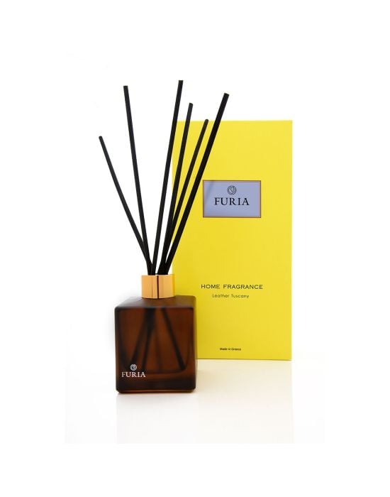 Furia Tuscany Leather Reed Diffuser With Sticks