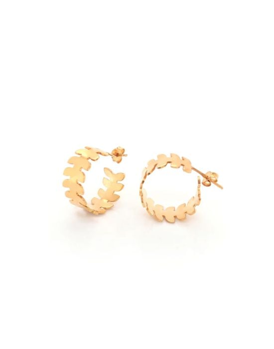 LifeLikes Earrings Leaves Gold