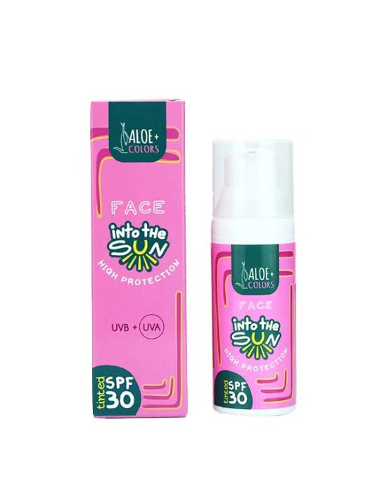 Aloe+Colors Into The Sun Face Sunscreen SPF30 Tinted 50ml