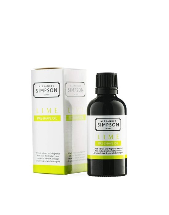 Simpsons Pre Shave Oil Lime 50ml