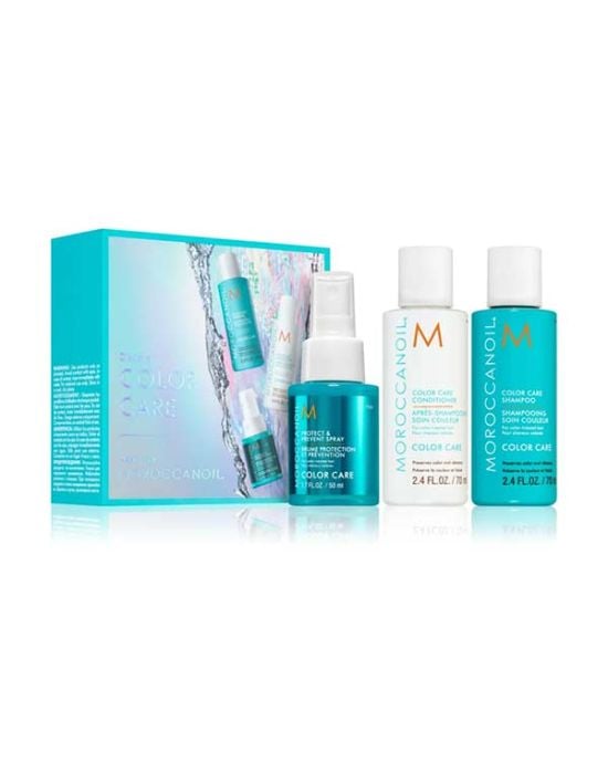 Moroccanoil Color Care Discovery Set (Shampoo 70ml, Conditioner 70ml, Protect & Prevent Spray 50ml)