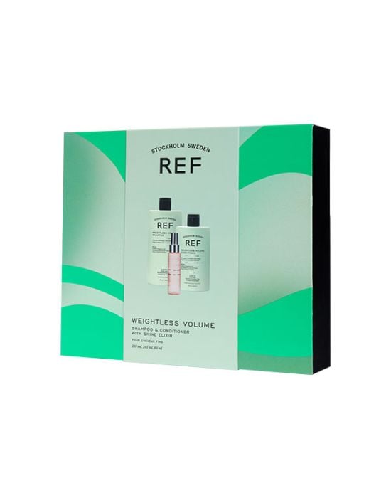 Ref Stockholm Weightless Volume Gift Box (Shampoo 285ml, Conditioner 245ml, Shine Elixir 80ml)