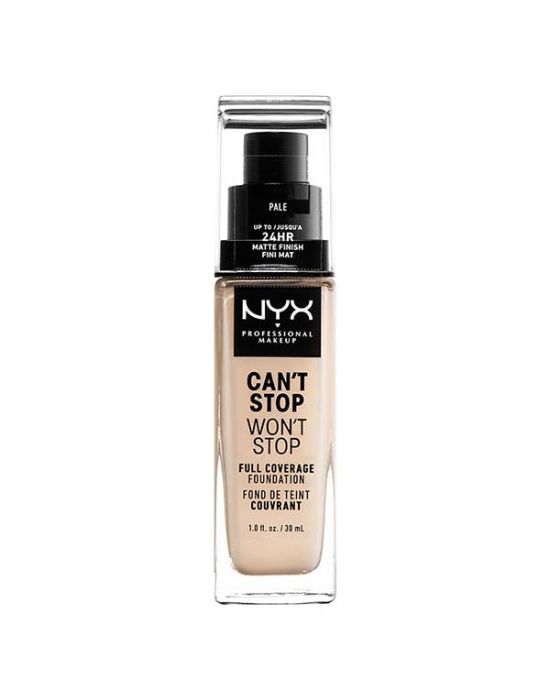 Nyx Can't Stop Won't Stop Full Coverage Foundation 1 Pale 30ml
