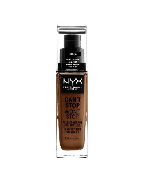 Nyx Can't Stop Won't Stop Full Coverage Foundation 19 Mocha 30ml