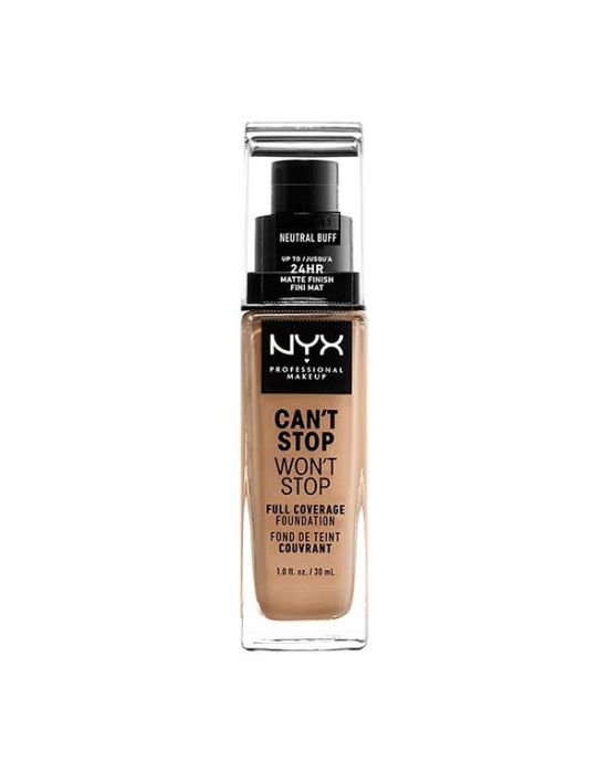 Nyx Can't Stop Won't Stop Full Coverage Foundation 10.3 Neutral Buff 30ml