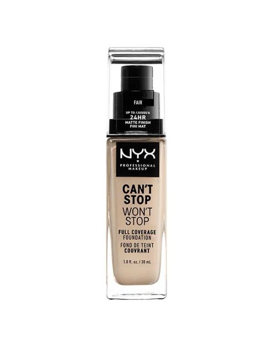 Nyx Can't Stop Won't Stop Full Coverage Foundation 1.5 Fair 30ml